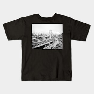 Brooklyn Bridge Terminal, 1903. Vintage Photo Kids T-Shirt